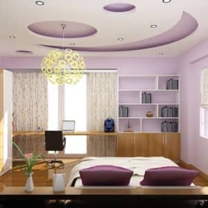 Trần thạch cao phòng ngủ 08