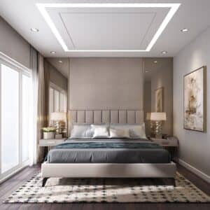 Trần thạch cao phòng ngủ 12