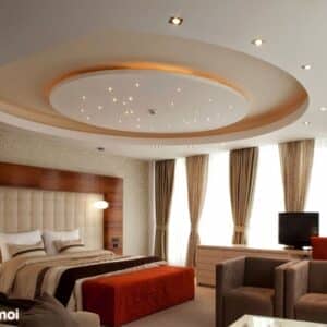 Trần thạch cao phòng ngủ 22