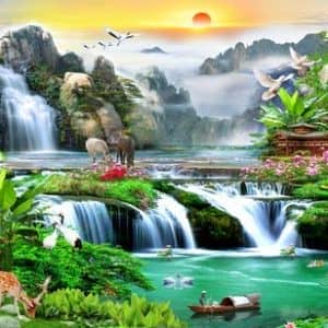 TRANH TRÁNG GƯƠNG PHỦ UV