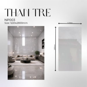 Tấm ốp than tre pet xám bóng  - NPG 003