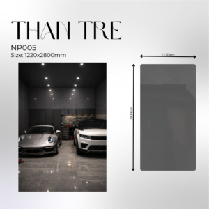 Tấm ốp than tre pet xám bóng - Np005