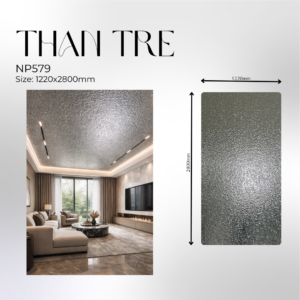 Tấm ốp than tre sóng nước bạc - Npp010