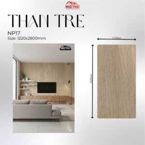 Tấm ốp than tre vân gỗ - Np 17/M