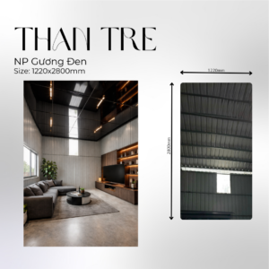 Tấm ốp than tre gương đen - Npgd