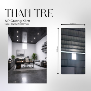 Tấm ốp than tre gương xám- Npgx